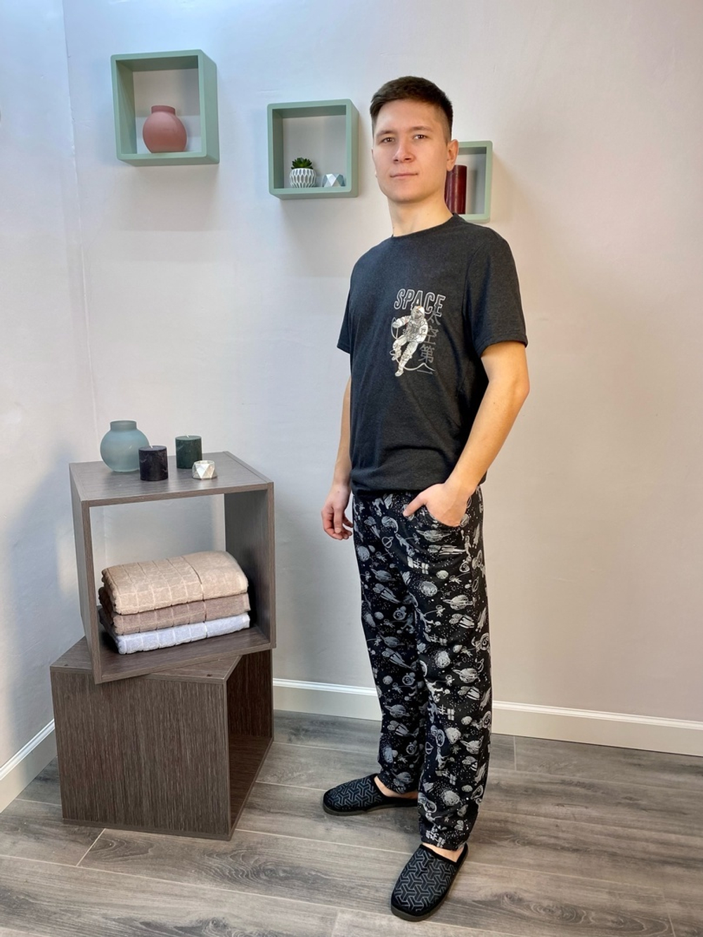 Пижама мужская "Астронавт К.П" брюки (Оптима)