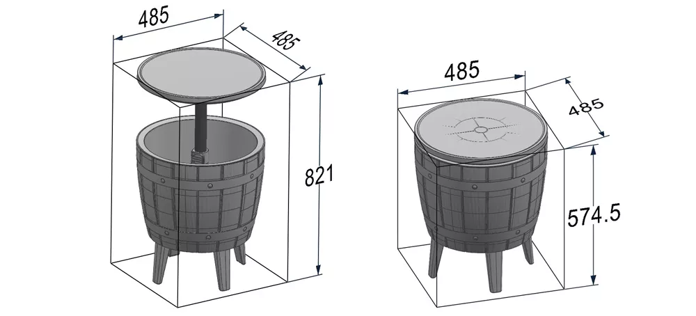 Стол пластиковый мини-бар Nova Cool Bar