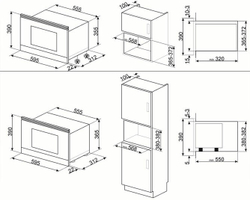 МИКРОВОЛНОВАЯ ПЕЧЬ SMEG MP322X1