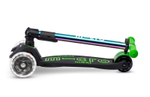 Самокат Maxi Micro Deluxe LED складной, неохром зеленый