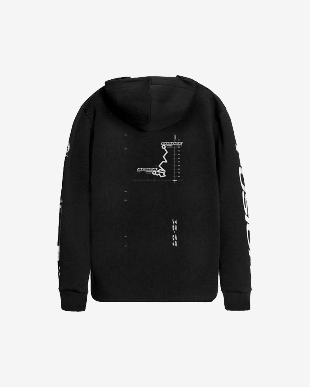 Худи Fusion Rally Удлинённый Черный