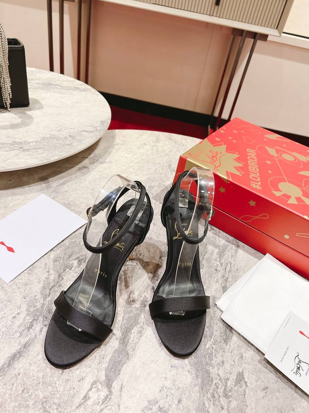 Christian Louboutin Lipstrass Queen 10 cm