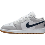 Jordan Air Jordan 1 Low top Basketball Shoes White/Gray Unisex