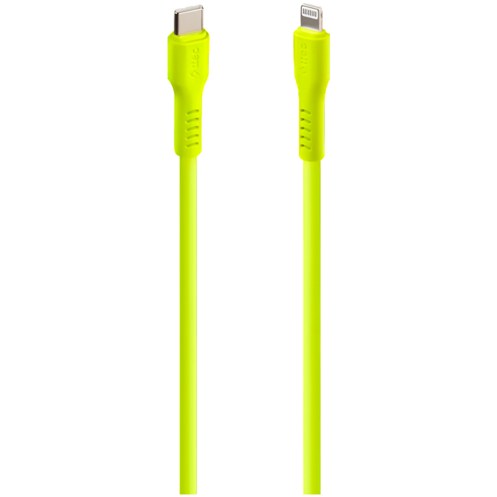 ttec Type-C - Lightning Charge / Data Cable  120cm,Neon Yellow