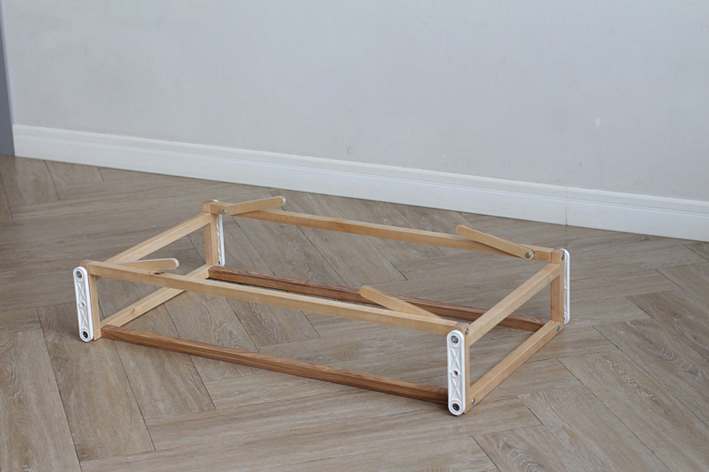 Детская кроватка Фабрика Облаков Onlybaby Scandi, без маятника молочный, дерево