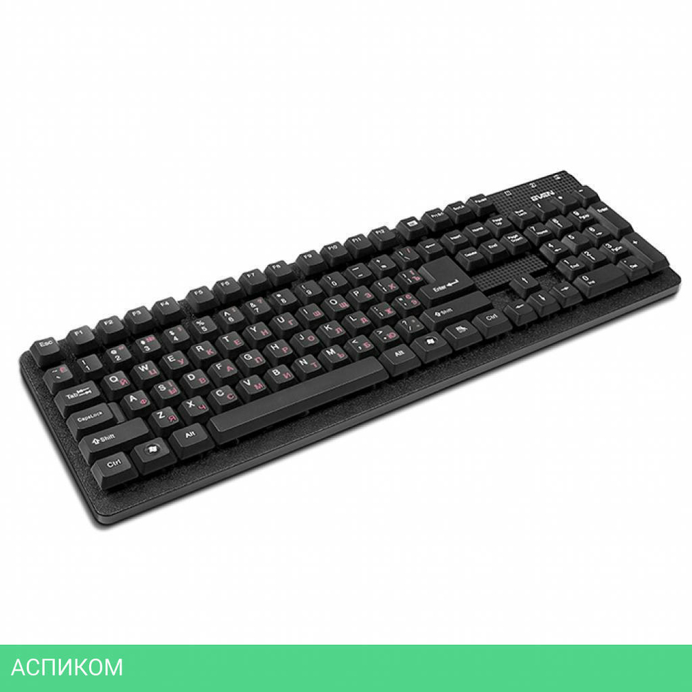 Клавиатура Sven Standard 301 USB+PS/2 Black (SV-0310301PUB)