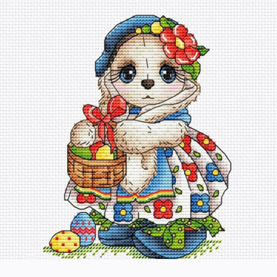 "Кролик пасхальный"-02658  вышивка