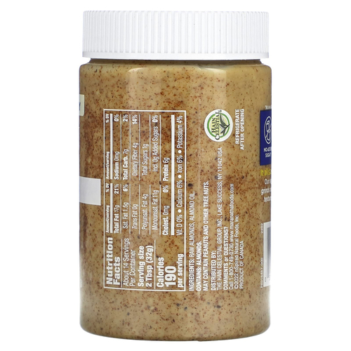 MaraNatha, паста из натурального необработанного калифорнийского миндаля, кремообразная, 454 г (16 унций)