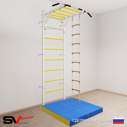 Шведская стенка Sv Sport 5314 (Турник рукоход/Лестница/Мат 1м)