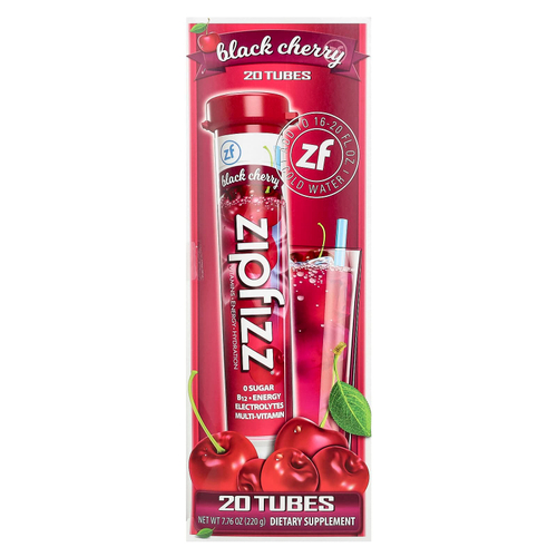 Zipfizz, Смесь для энергетических напитков, черная вишня, 20 тюбиков по 11 г (0,39 унции)