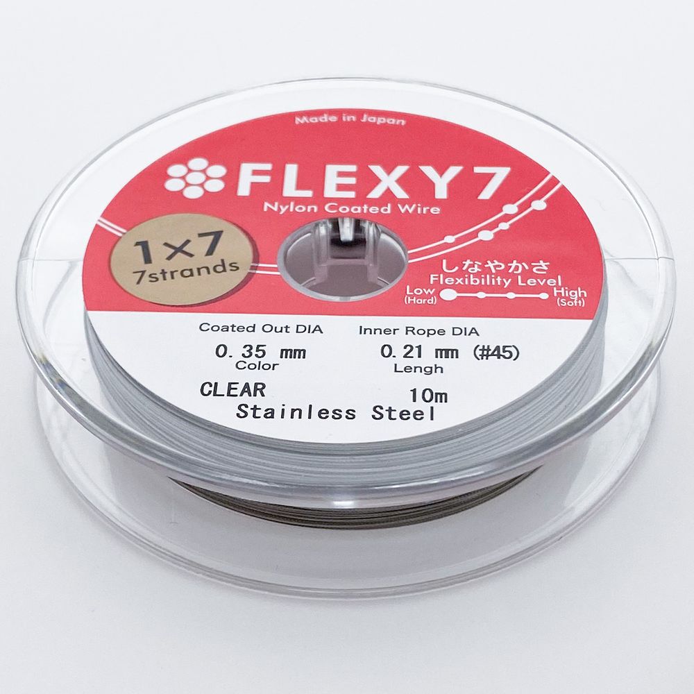 Ювелирный тросик Flexy 7, цвет серебро, толщина 0,35 мм, цена за 1 метр