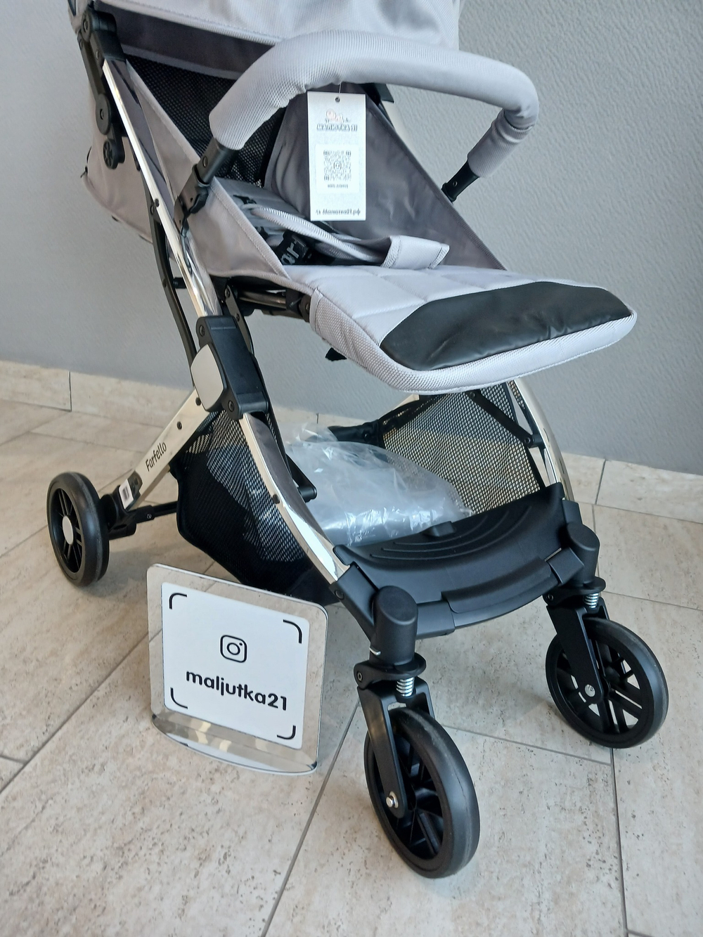 Kоляска детская прогулочная Farfello Comfy Go Comfort (Shiny Grey Chrome/Блестящий серый CG-105)