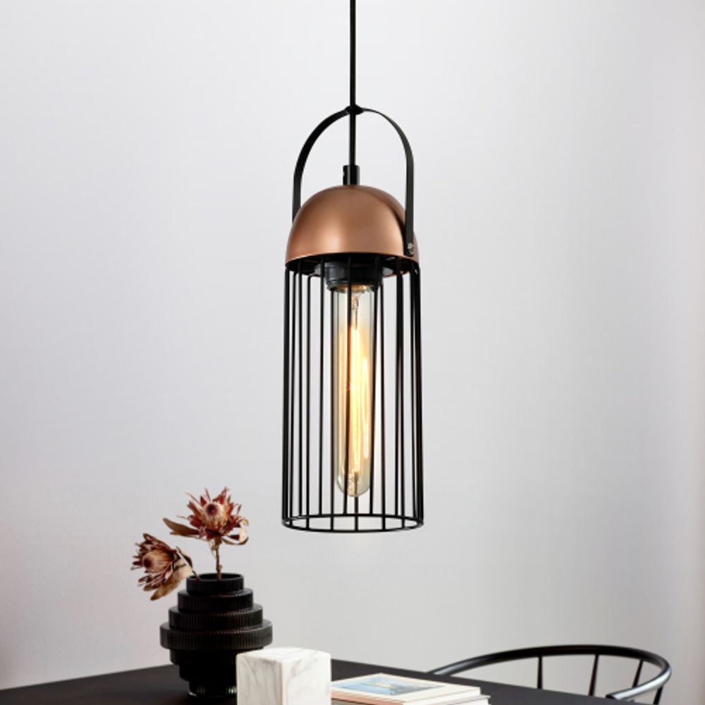 Светильник подвесной (подвес) Rivoli Anemon 5062-201 1 х E27 40 Вт лофт - кантри | Rivoli