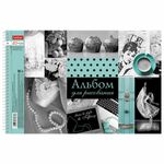 Альбом для рисования А4 40 л., спираль, тиснение, HATBER, 205х300 мм, "Прикосновение цвета", 40А4Всп