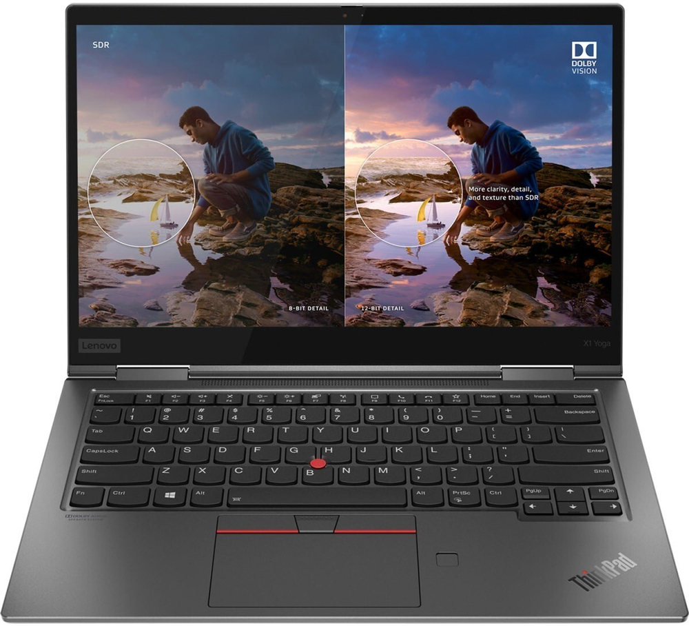 Ноутбук Lenovo ThinkPad X1 Yoga Gen 5 Intel Core i5 10210U, 1.6 GHz - 4.2 GHz,/ 8192 Mb, /14; Full HD 1920x1080 Touch,/ 256 Gb SSD,/ DVD нет,/ Intel UHD Graphics,/ Windows 10 Professional,/ серый, 1.4 кг, 20UB003LRT