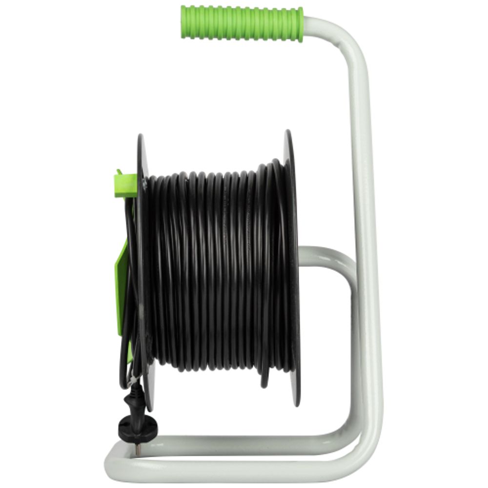 Удлинитель силовой ЭРА GREEN LINE GAZ-2x1-40m Greenline на катушке пластик 1 розетка без заземления 40м ПВС 2x1мм2 | Силовые удлинители