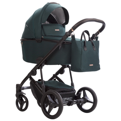 Детская коляска Bebetto Loren Gloss 3 в 1 с автокреслом Avionaut Cosmo 02 т.зеленый