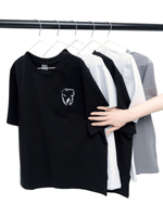 Футболка медицинская женская Тезис TZ113, принт "Зубик", белый, 46-48