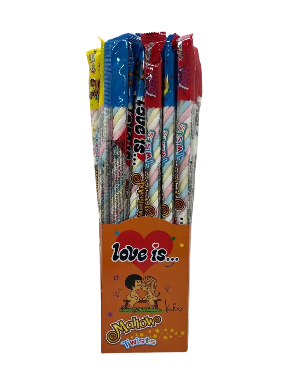 Маршмеллоу , зефирная косичка с фруктовым вкусом, 24шт