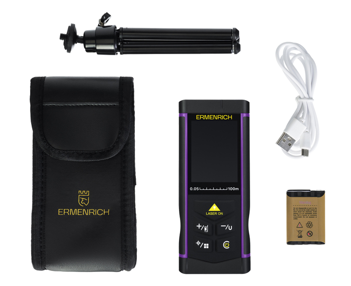 Лазерная рулетка Ermenrich LR100, с камерой