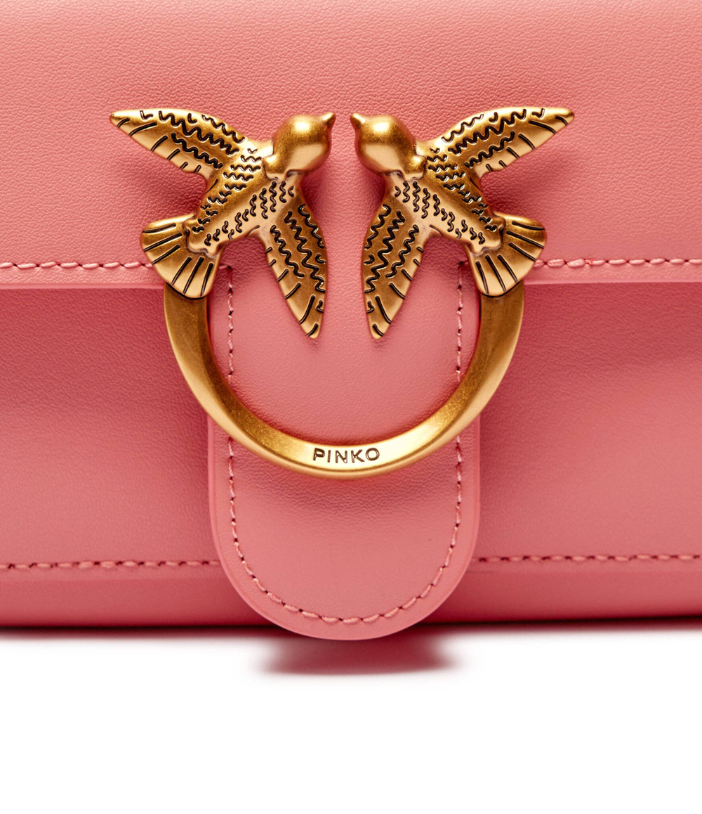 Кожаный кошелек love one Pinko - розовый(100062 A0F1)