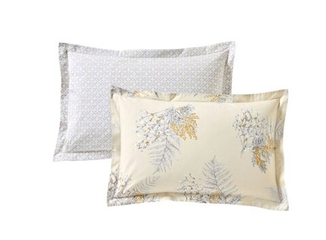 Постельное белье 2 спальное евро Blanc des Vosges Mimosas Lin