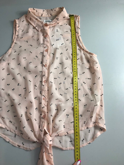 Блузка Sinsay с завязками, маркировка XS, визуально 42 размер