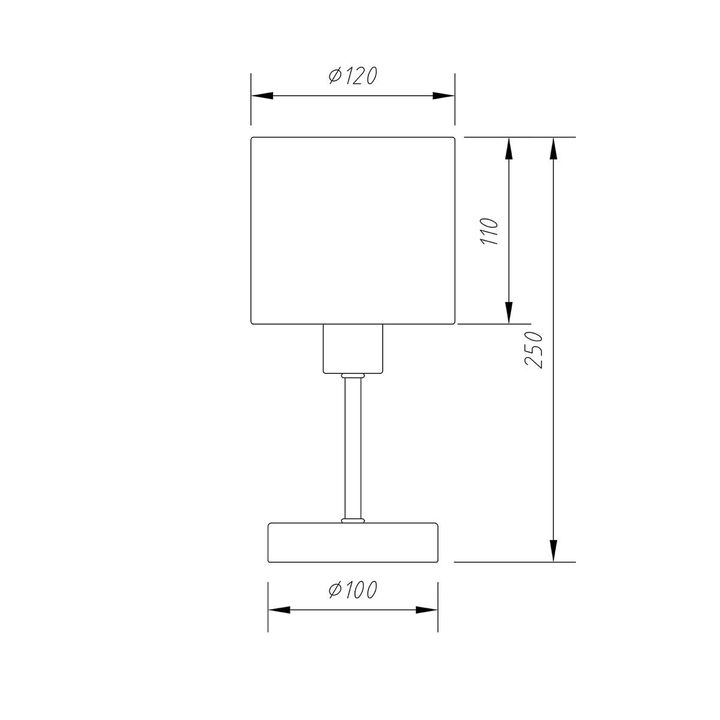 Настольная лампа Escada Denver 1109/1 White/Silver
