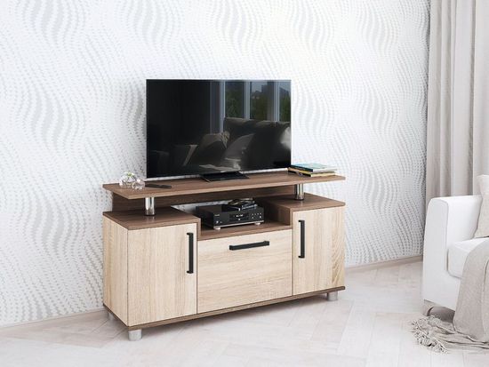 Тумба-ТВ 003 (С) ясень шимо / дуб сонома