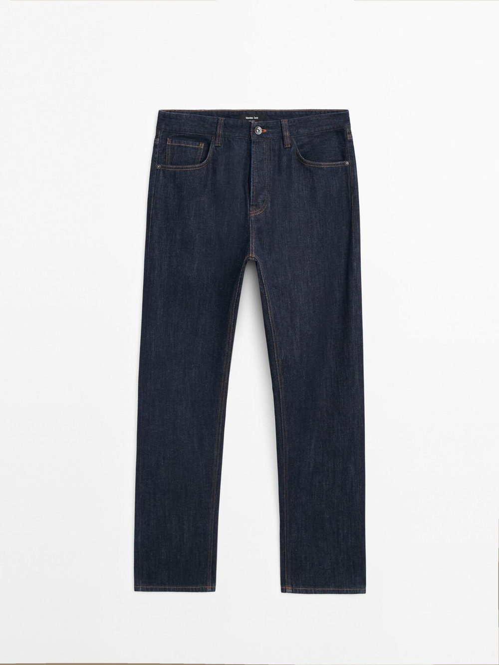 Massimo Dutti Джинсы селвидж свободного кроя из 100% хлопка, индиго