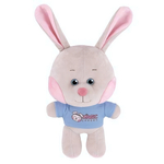 Зайка с розовыми щёчками в вутболке 25см. (Maxitoys)