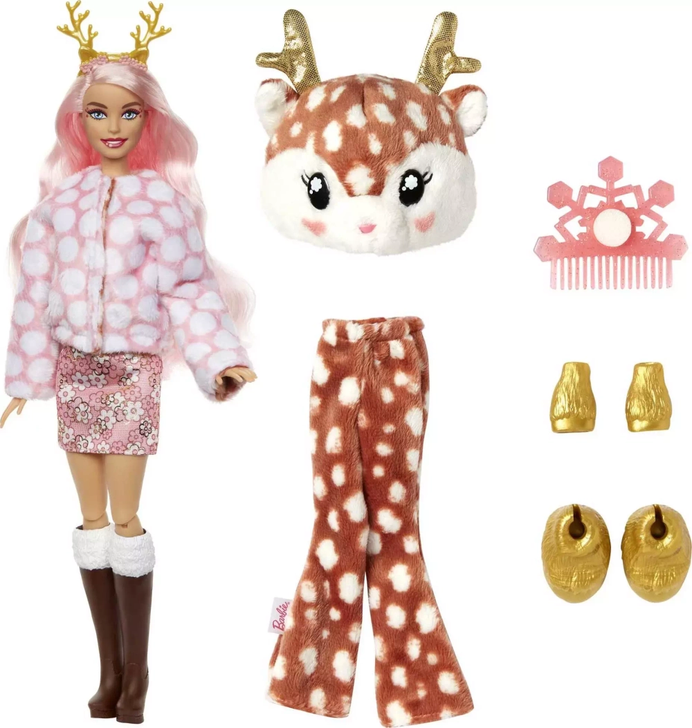 Кукла Barbie Cutie Reveal Winter Sparkle Олень