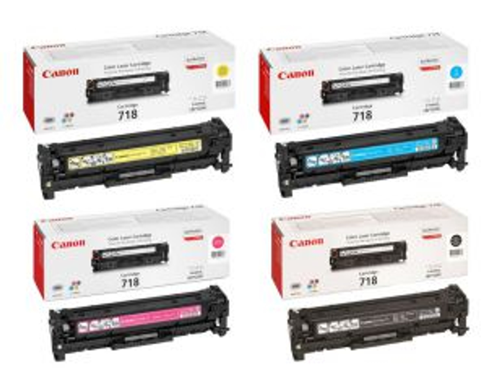 Тонер-картридж Canon 718 комплект (C,M,Y,K) 4шт.