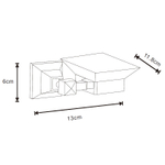 Мыльница Azario ALTRE, Черный матовый (AZ-96008B)
