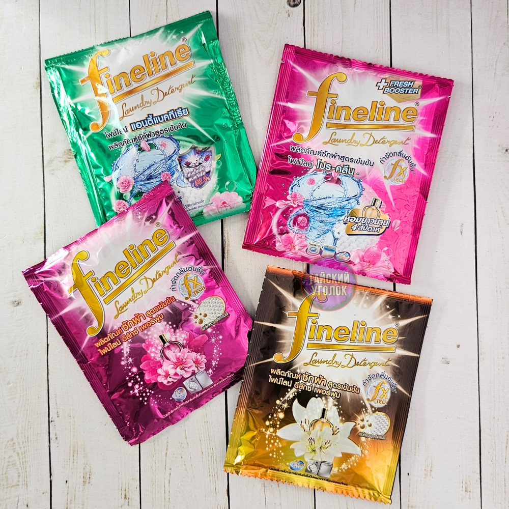 Концентрированный гель для стирки Fineline Liquid Detergent Antibacteria 30 мл. (зеленый)