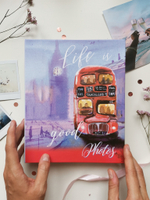Фотоальбом на 200 фото 10х15 см, пластик. листы watercolor travel Лондон