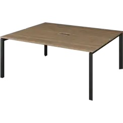 Бенч двойной на 2 рабочих места на металлокаркасе НТМП.П.Б2-200  2000x1496x750 Аргентум-МП