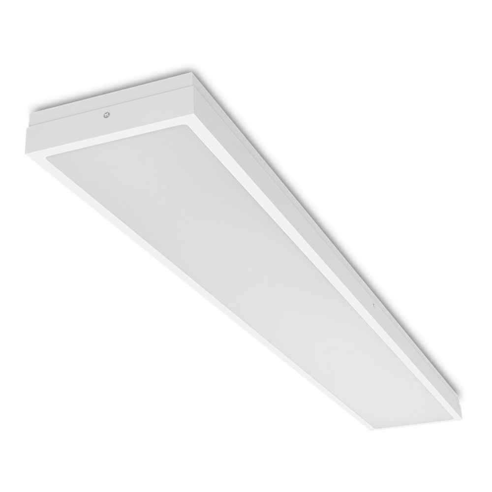 Светильник LED-панель ДПО13 с БАП EM1 36Вт 5000К IP54 матов. Опал 4100лм 1230х180х48мм WOLTA STD