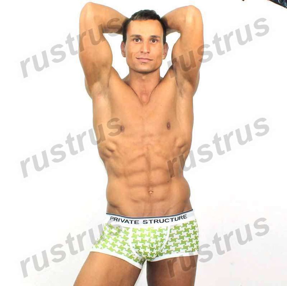 Мужские трусы хипсы зеленые Private Structure PST0063