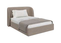 Кровать двуспальная Classic 140 см (бежевый, букле)