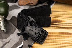MOLLE TB3 Black Прорезиненный ремешок