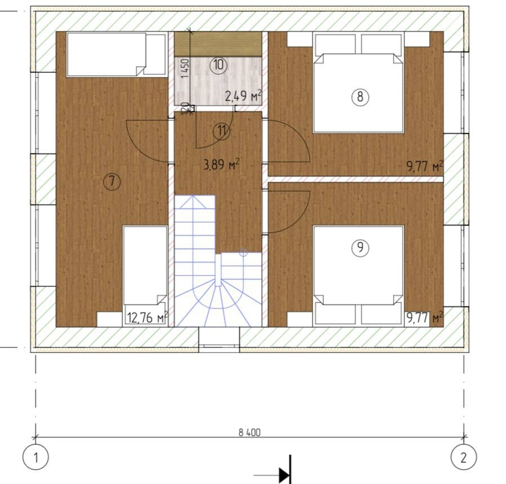 Проект Дома 80 кв. м К-92