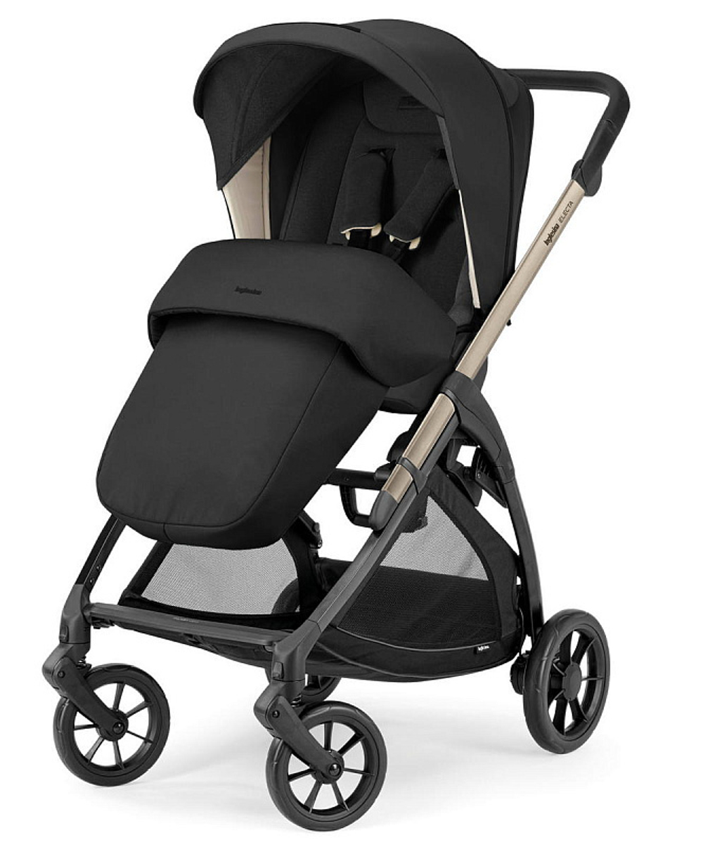 Коляска 3 в 1 Inglesina Electa System Quattro DRW 2025 с подставкой под люльку Upper Black