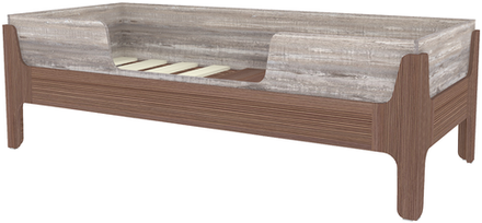 Кровать односпальная КарИВи Лотос  Бодего Темный Бетон