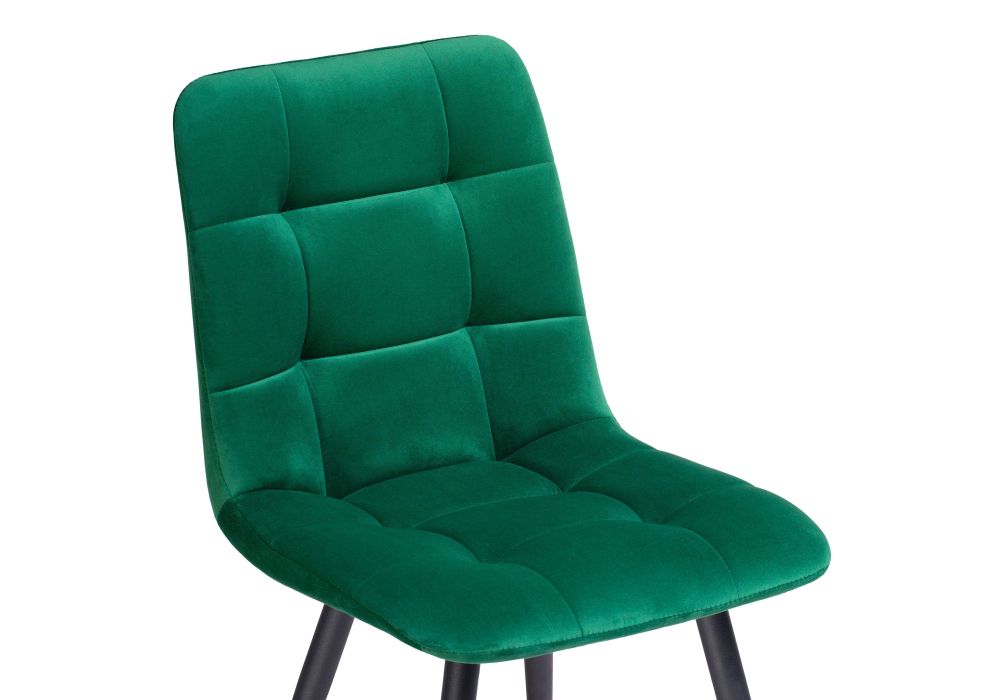 Стул на металлокаркасе Чилли К зеленый / черный