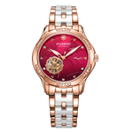 STARKING Ocean"s Heart Collection Automatic Mechanical Movement Ceramic Strap Watch Women"s Watch