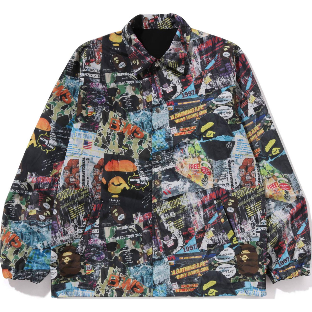 A Bathing Ape Bathing Ape Flyer Pattern Reversible Coach Куртка