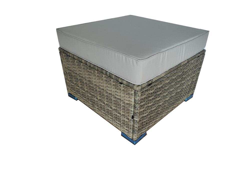 Пуфик плетеный  УИЛТШИР с  подушкой 10 см Greige