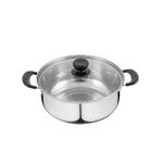 Кастрюля 2,2л нерж со стеклянной крышкой "Promo"