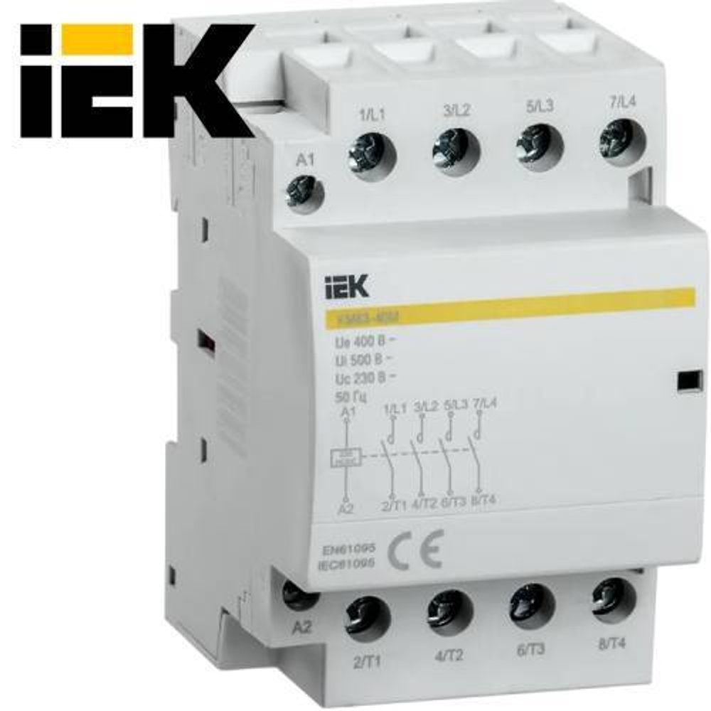 Контактор модульный КМ63-40М AC/DC IEK